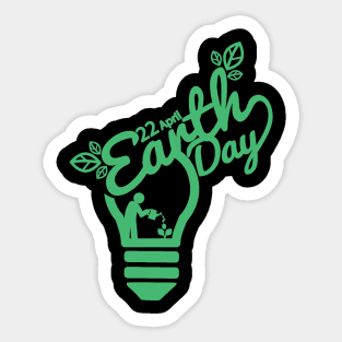 Earth day Sticker